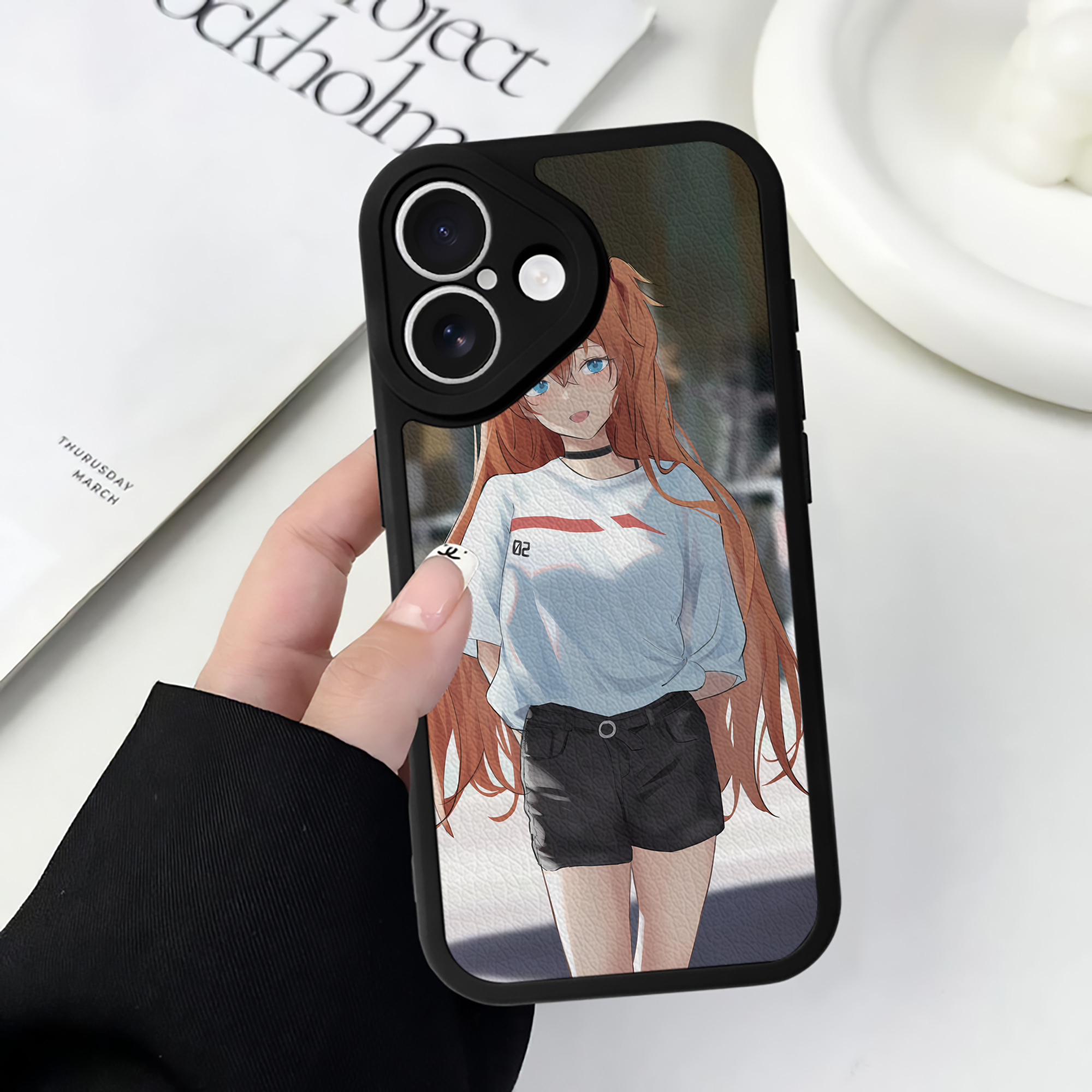 （画像用） EVA 新世紀エヴァンゲリオン 【iPhone 16シリーズ対応】シリコンスマホケース（レザー調） 材質：シリコン